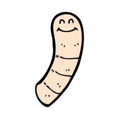 comic cartoon worm