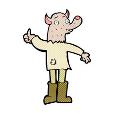 comic cartoon funny werewolf N3