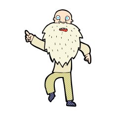 comic cartoon stressed old man N2