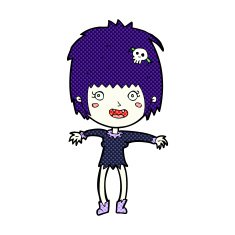 comic cartoon vampire girl N20