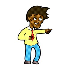 comic cartoon funny office man pointing N2