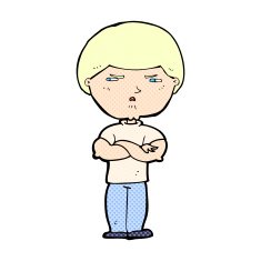 comic cartoon grumpy man N2