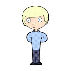 comic cartoon worried man N10