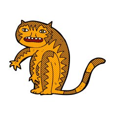 comic cartoon tiger
