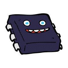 comic cartoon computer chip N3