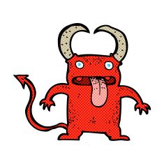 comic cartoon little devil N2