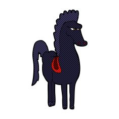 comic cartoon horse N5