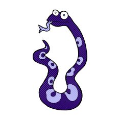 comic cartoon snake N10