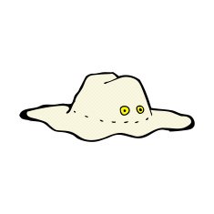 comic cartoon old australian hat N2