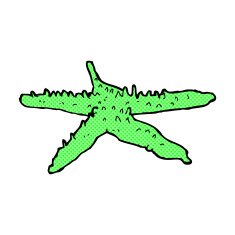 comic cartoon starfish N2