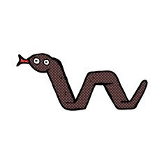 funny comic cartoon snake N4