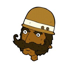 comic cartoon victorian big game hunter N2