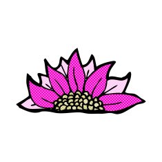 comic cartoon flower N33