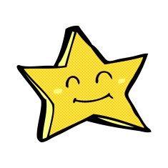 comic cartoon happy star character N4