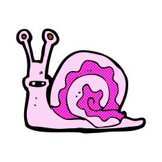 comic cartoon snail N5