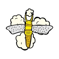 comic cartoon bug N5