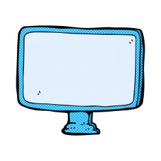 comic cartoon computer screen N3