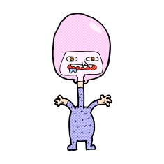 comic cartoon space alien N2