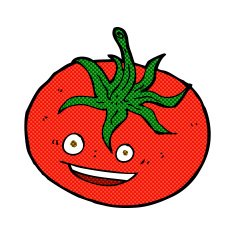 comic cartoon tomato N16