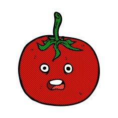 comic cartoon tomato N17