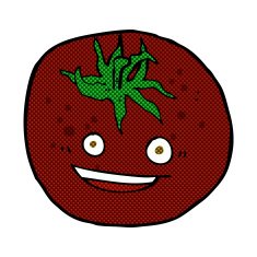 comic cartoon tomato N18