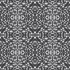 Ethnic monochrome seamless pattern Hand-drawn background template N8