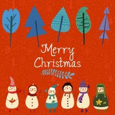 Merry Christmas card in vector N2