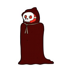 comic cartoon spooky halloween costume N4