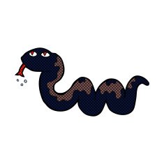 comic cartoon snake N12