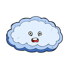 comic cartoon decorative cloud N6