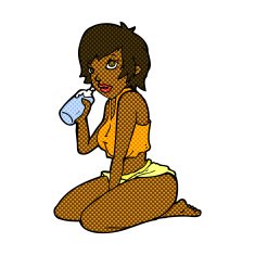 comic cartoon sexy gym girl N2