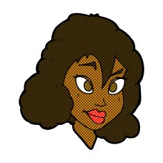 comic cartoon pretty woman N30