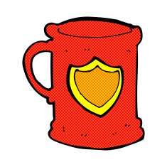 comic cartoon tankard N2