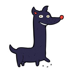 funny comic cartoon dog N3
