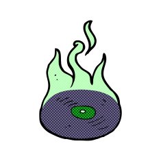 comic cartoon magic vinyl record