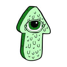 comic cartoon slimy arrow symbol N2