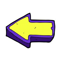 comic cartoon arrow symbol N3