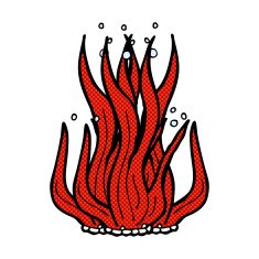 comic cartoon seaweed N7