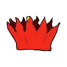 comic cartoon paper crown N3