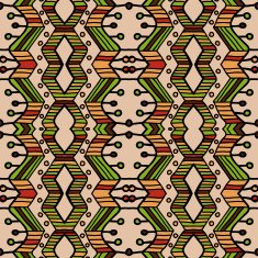 ethnic abstract hand-drawn seamless pattern N67
