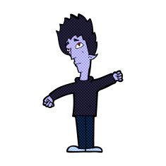comic cartoon vampire man N15