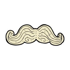 comic cartoon mustache N2
