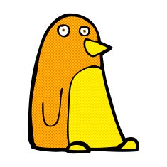 comic cartoon bird N31