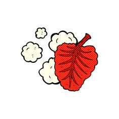 comic cartoon leaf symbol N7