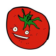 Comic cartoon happy tomato free image download