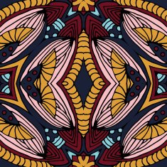 ethnic abstract hand-drawn seamless pattern N83