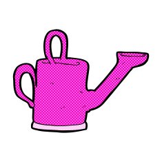 watering can comic cartoon N4