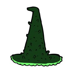comic cartoon spooky witch hat N3