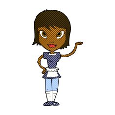 comic cartoon maid N5
