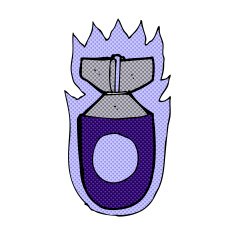 comic cartoon bomb N7